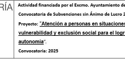 EL AYUNTAMIENTO DE ALMERÍA NOS MUESTRA SU APOYO CONSTANTE