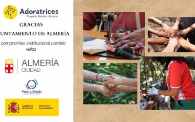 Adoratrices de Almería recibe contrato menor de servicios para víctimas de explotación sexual y/o trata, en el marco de los fondos reservados a las entidades locales en el Pacto de Estado contra la Violencia de Género por parte del Ayuntamiento de Almería